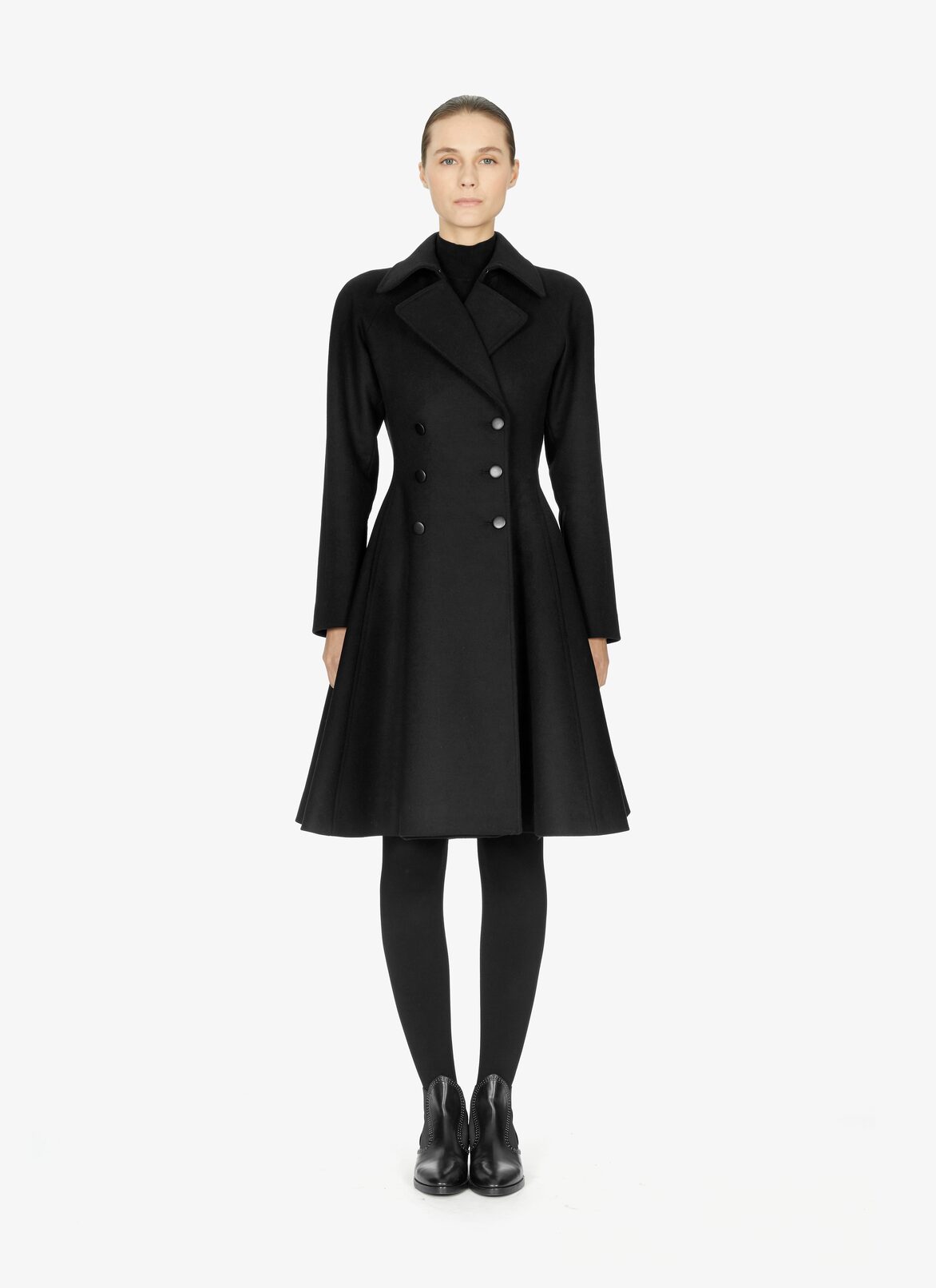 COAT DRAP DOUBLE BLACK ALAÏA BLACK COAT DRAP DOUBLE BLACK